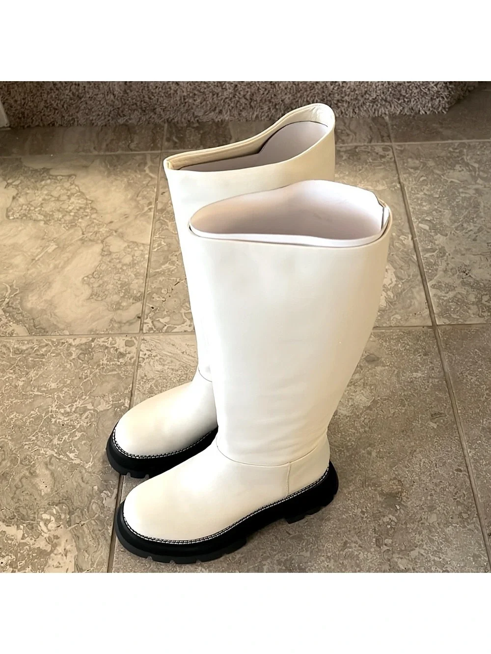 3.1 Phillip Lim Kate Tall Boots in White, Size 38.5 New in Box + Dust Bag $650